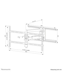 Uchwyt ścienny NewStar NEOMOUNTS WL40-550BL18 TV SET ACC WALL MOUNT