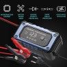 Qoltec 52483 Prostownik do akumulatora z funkcją naprawy | Inteligentna mikroprocesorowa ładowarka| 12V | 6A | LED | 4 tryby