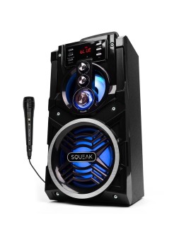 SQUEAK BEATBOXER BLUETOOTH 5.1 SPEAKER - GŁOŚNIK BLUETOOTH Z KARAOKE, RADIO FM, MICROSD, AUX I USB SQ1000