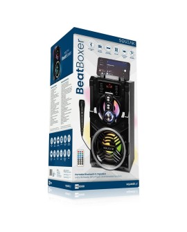 SQUEAK BEATBOXER BLUETOOTH 5.1 SPEAKER - GŁOŚNIK BLUETOOTH Z KARAOKE, RADIO FM, MICROSD, AUX I USB SQ1000