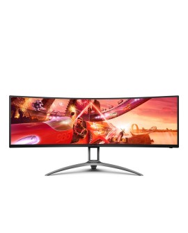 AOC AG493QCX LED display 124 cm (48.8") 3840 x 1080 px Double Full HD Czarny