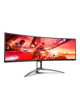AOC AG493QCX LED display 124 cm (48.8") 3840 x 1080 px Double Full HD Czarny