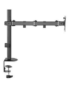 Uchwyt biurkowy do monitora LCD Maclean, 17-32", 9kg, VESA 75x75 oraz 100x100 podwójne ramię, MC-753N