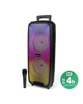 MEDIA-TECH GŁOŚNIK PRZENOŚNY FLAMEZILLA, BLUETOOTH 5.0, FUNKCJA KARAOKE, ILUMINACJA FLAME RGB MT3178