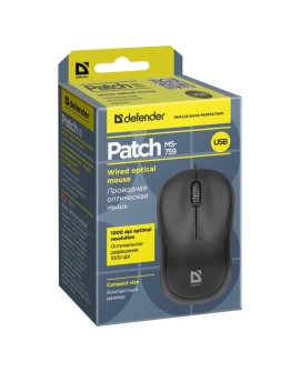DEFENDER MYSZ PATCH MS-759 OPTICAL 1000DPI 3P CZARNA 52759