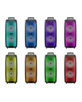MEDIA-TECH GŁOŚNIK PRZENOŚNY FLAMEZILLA, BLUETOOTH 5.0, FUNKCJA KARAOKE, ILUMINACJA FLAME RGB MT3178