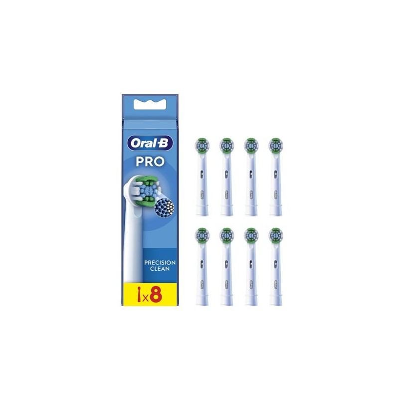 Końcówki do szczoteczki Oral-B Precision Clean EB20RX-8 Dla dorosłych, 8szt. Białe