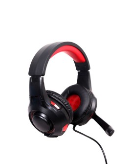 GEMBIRD GAMING SŁUCHAWKI USB 5.1 Z SYSTEMEM SURROUND CZARNO/CZERWONE, MIKROFON, REGULACJA GŁOŚNOŚCI