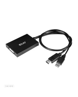 CLUB3D cac-1010 Displayport/usb DVI-I Daul link Czarny, Biały