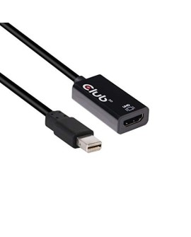 CLUB 3D CAC-1180 Mini DisplayPort 1.4 to HDMI 2.0b HDR Active Adapter