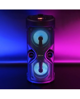 SQUEAK GŁOŚNIK KARAOKE HARMONY BLUETOOTH 5.0, RADIO FM, MICROSD, AUX, USB SQ1004