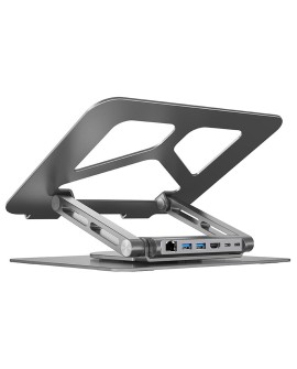 UNITEK PODSTAWKA POD LAPTOP +HUB USB-C HDMI 4K PD