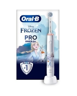 Oral-B | Elektryczna szczoteczka do zębów | Kraina lodu Pro Seria 3 | Akumulator | Dla dzieci | Liczba główek szczoteczki w