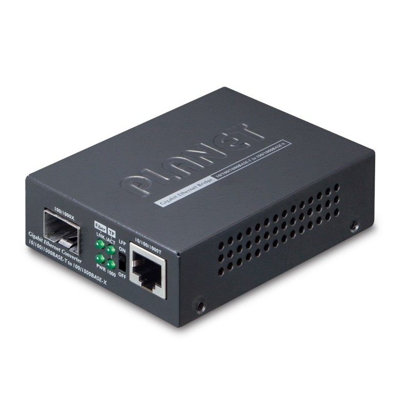 PLANET GT805A konwerter sieciowy 1000 Mbit/s Multifunkcyjny Czarny
