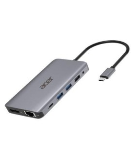 ACER 12IN1 TYPE C DONGLE USB3.2/USB2.0 HDMI DP RJ45 AUDIO