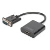 Adapter audio-video VGA do HDMI1080p FHD, z audio 3.5mm MiniJack