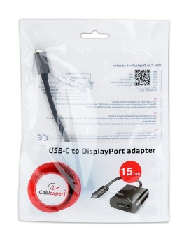 Gembird A-CM-DPF-01 zewnętrzna karta graficzna usb 3840 x 2160 px Czarny