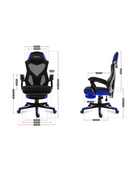 Fotel gamingowy HZ-Combat 3.0 Blue (WYPRZEDAŻ)