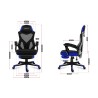 Fotel gamingowy HZ-Combat 3.0 Blue (WYPRZEDAŻ)