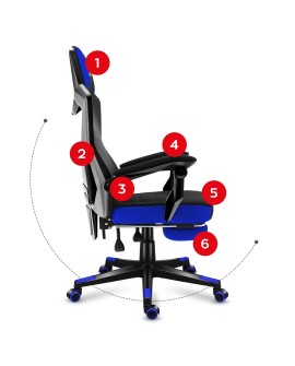Fotel gamingowy HZ-Combat 3.0 Blue (WYPRZEDAŻ)
