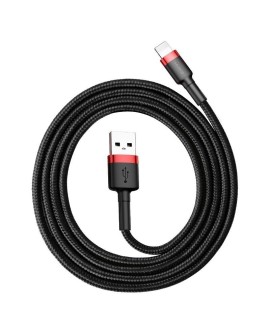 Kabel Baseus CALKLF-C19 (Lightning M - USB 2.0 M 2m kolor czarno-czerwony)