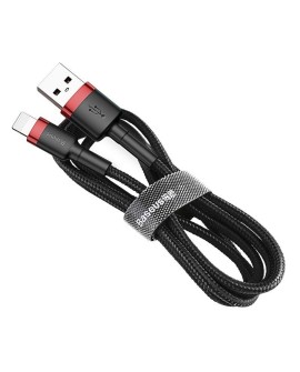 Kabel Baseus CALKLF-C19 (Lightning M - USB 2.0 M 2m kolor czarno-czerwony)