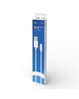 Kabel SAVIO CL-125 (USB typu C - USB 2.0 typu A 1m kolor biały)