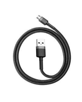 Kabel Baseus cafule CAMKLF-BG1 (USB M - Micro USB M 1m kolor szaro-czarny)
