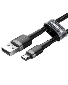 Kabel Baseus cafule CAMKLF-BG1 (USB M - Micro USB M 1m kolor szaro-czarny)
