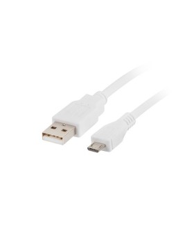 Kabel Lanberg CA-USBM-10CC-0018-W (USB 2.0 M - Micro USB M 1,8m kolor biały)