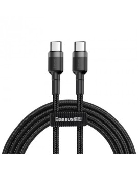 BASEUS KABEL USB-C DO USB-C 60W 1M (CZARNO-SZARY)