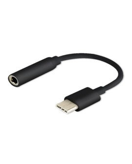 Adapter SAVIO AK-35/B (Gniazdo typ C - Jack stereo 3,5 mm 0,12m kolor czarny)