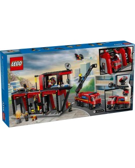 LEGO City 60414 Remiza strażacka z wozem strażackim