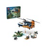 LEGO City 60437 Helikopter badaczy dżungli w bazie