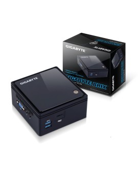 GIGABYTE GB-BACE-3160 komputer typu barebone Wielkość PC 0.5L Czarny J3160 1,6 GHz Mini J3160 HD 400 DOS 2Y