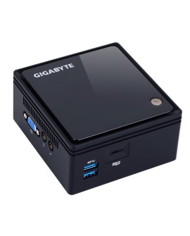 GIGABYTE GB-BACE-3160 komputer typu barebone Wielkość PC 0.5L Czarny J3160 1,6 GHz Mini J3160 HD 400 DOS 2Y