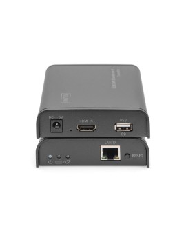 DIGITUS PRZEDŁUŻACZ (EXTENDER) KVM HDMI+USB 120M PO CAT.5E UTP/IP 1080P FHD 60HZ AUDIO (ZESTAW) DS-55202