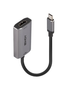 Lindy 43327 adapter kablowy 0,11 m USB Type-C HDMI Czarny, Szary