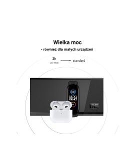 GREEN CELL POWERBANK POWERPLAY 20S CZARNY 20000MAH 22,5W 3X USB-C PD 1X USB-A