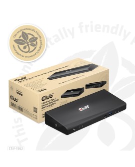 CLUB3D CSV-1562 stacja dokująca Dokujący USB 3.2 Gen 1 (3.1 Gen 1) Type-C Czarny