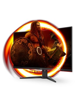 AOC G2 C32G2ZE/BK monitor komputerowy 80 cm (31.5") 1920 x 1080 px Full HD LED Czarny, Czerwony