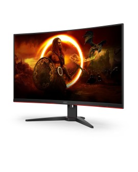 AOC G2 C32G2ZE/BK monitor komputerowy 80 cm (31.5") 1920 x 1080 px Full HD LED Czarny, Czerwony