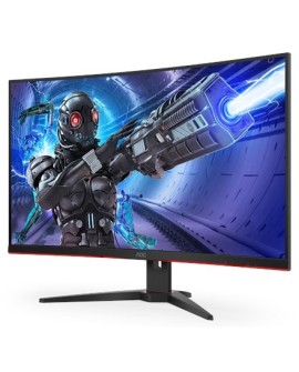 AOC G2 C32G2ZE/BK monitor komputerowy 80 cm (31.5") 1920 x 1080 px Full HD LED Czarny, Czerwony