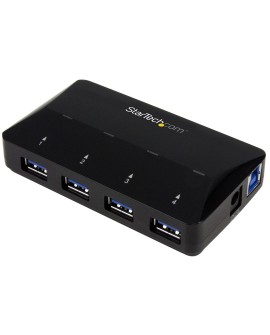 StarTech.com ST53004U1C huby i koncentratory USB 3.2 Gen 1 (3.1 Gen 1) Type-B 5000 Mbit/s Czarny