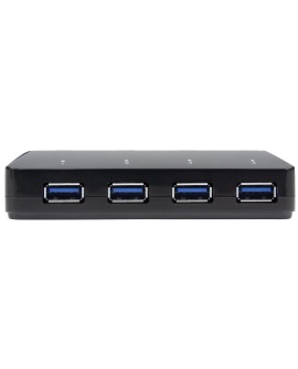 StarTech.com ST53004U1C huby i koncentratory USB 3.2 Gen 1 (3.1 Gen 1) Type-B 5000 Mbit/s Czarny