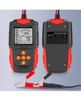 QOLTEC TESTER AKUMULATORA Z WYŚWIETLACZEM LCD |12V | 24V | 3AH-200AH