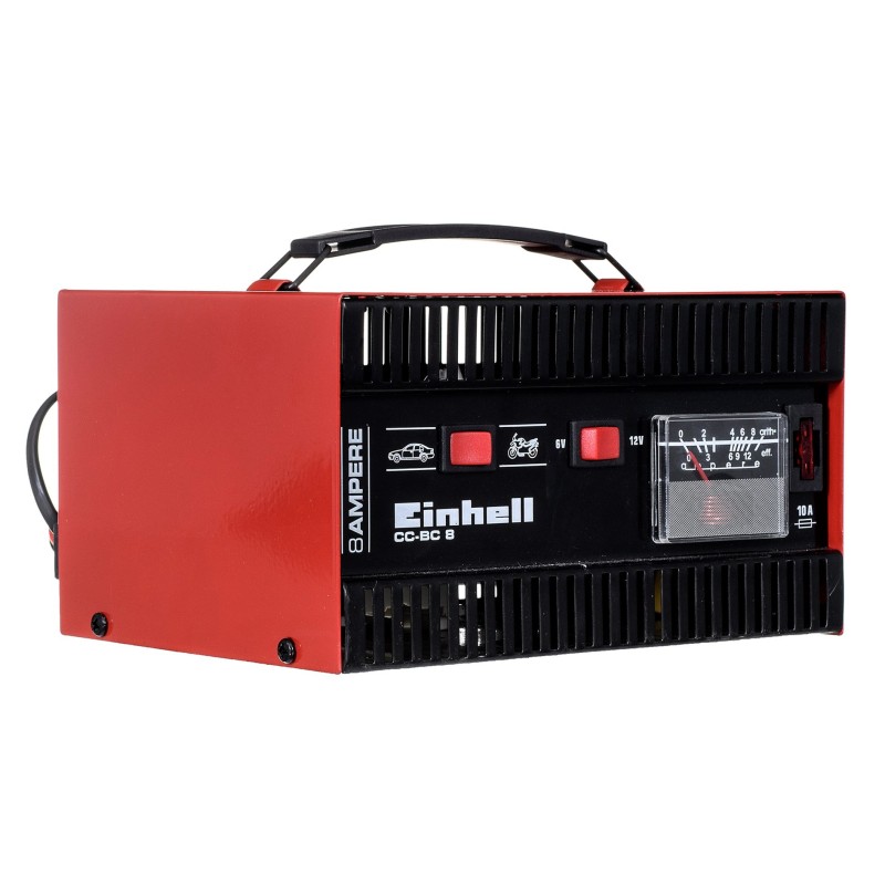 Prostownik Einhell CC-BC 8 6/12 V Czarny, Czerwony