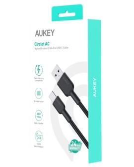 AUKEY CB-NAC2 KABEL USB-C QC PD 1.8M 3A 60W NYLON