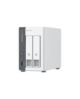 Qnap TS-216G, Tower, 2 x 2.5"/3.5" SATA, ARM 2.0GHz Quad core, 4GB, 1 x 2.5GbE + 1 x GbE, External adapter (PSU)