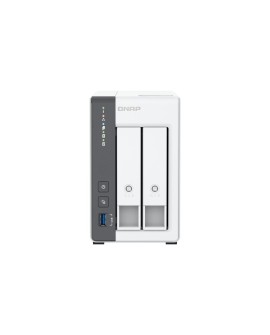 Qnap TS-216G, Tower, 2 x 2.5"/3.5" SATA, ARM 2.0GHz Quad core, 4GB, 1 x 2.5GbE + 1 x GbE, External adapter (PSU)